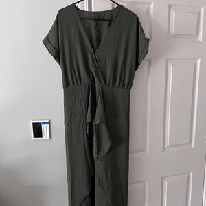 Elegant Dark Green Dress